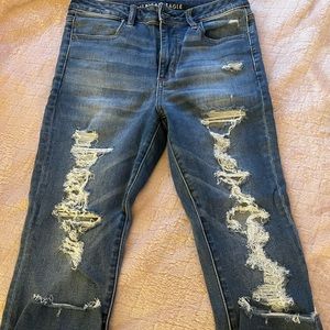 High waisted AE jeggings